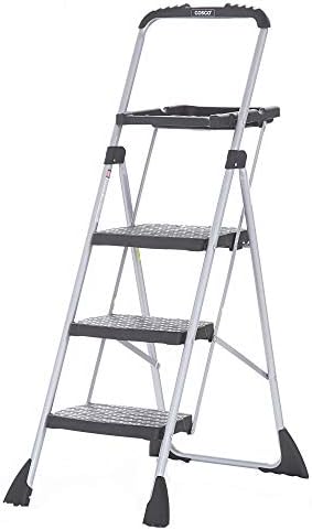 Cosco Max Steel Work Platform, Easy Fold One-Hand Lock, Convenient Project Trays, Stable & Secure, ANSI Rated 225 lbs, 10 Year Warranty