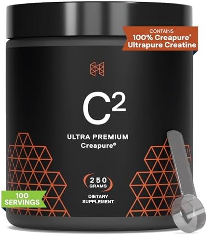 HPN C2 Creapure Creatine for Strength & Recovery, 100 Servings | Ultra-pure Creapure creatine supports strength, performance and recovery, vegan