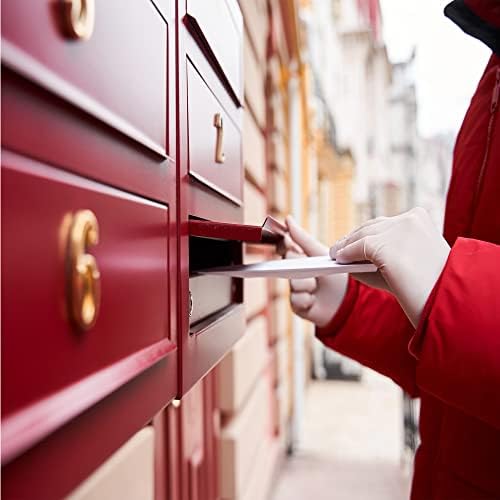 10 Pcs 3D Small Mailbox Numbers(0-9,Gold),1.4 Inch Self Adhesive House Numbers Sticker