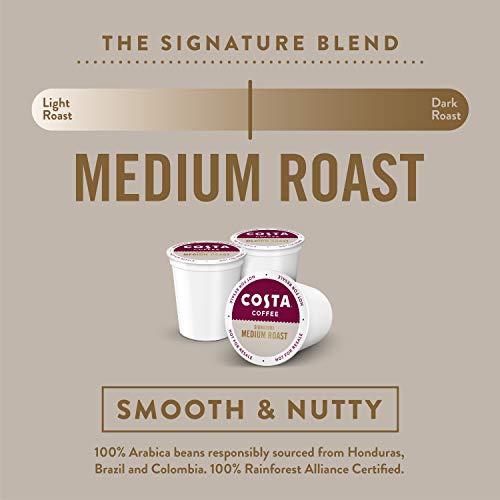 Costa Coffee Pods Medium Roast, Signature Blend, 10 Count