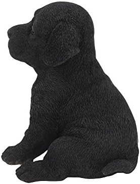 Hi-Line Gift Ltd Labrador Puppy Statue, Black