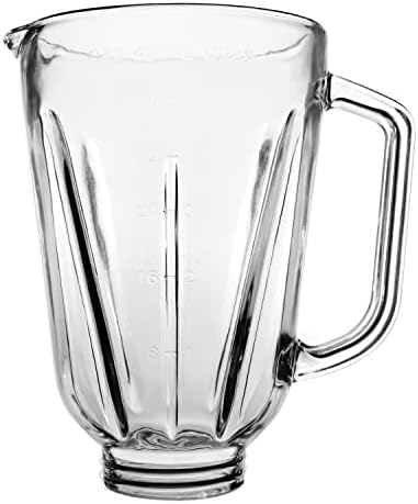 Univen 6 Cup Round Glass Blender Jar Compatible with Hamilton Beach Blenders