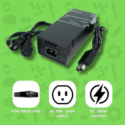 Old Skool Ac Adapter Power Supply Cord Compatible with Xbox One | For Xbox One, Power Supply