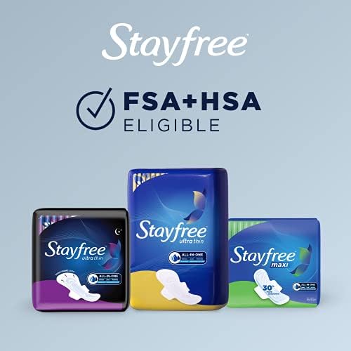 Stayfree Reg Maxi Pad c Size, 24 Count (Pack of 1), Regular