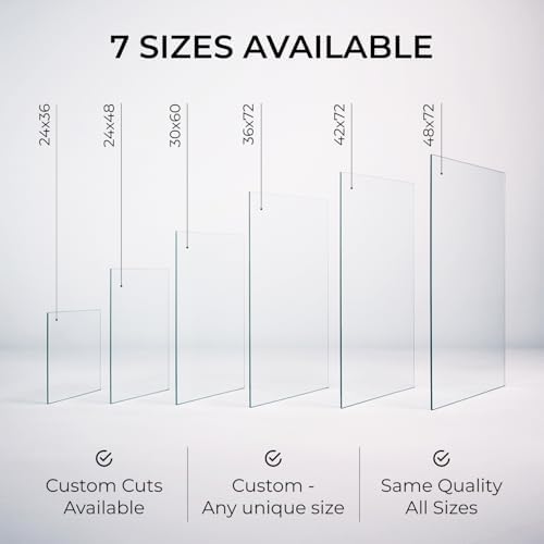 Clear Rectangle Tempered Glass Table Top 24" x 48", 1/4" Thick Flat Polished Edge, Scratch Resistant, Easy Clean Replacement for Dining, Coffee, or Office Tables – Fab Glass and Mirror