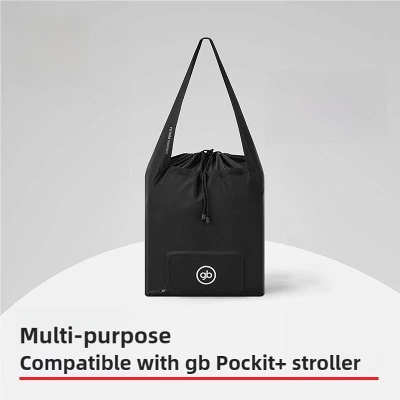 gb Travel Bag for Pocket/Pockit+ Stroller, Black | Padded Interior, Shoulder Strap