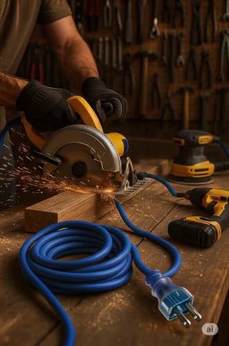12/3 10 ft Extension Cord 3 Prong Grounded Plug 12 Gauge Extension Cord 10 ft Lighted Indoor Outdoor SJTW Heavy Duty 12 Gauge 10 feet Extension