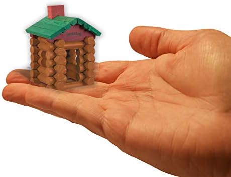 Worlds Smallest Lincoln Logs, Multicolor, Miniature Building Set