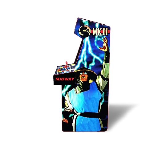 Arcade1Up Mortal Kombat At-Home Arcade System - 4ft, 1-2 Players, Black, LCD Display, Joystick & Button Control, Fantasy Theme