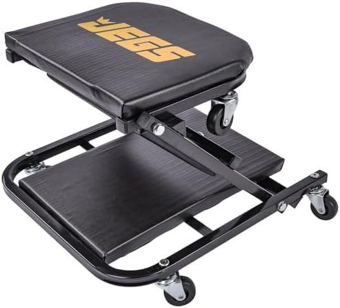 JEGS 2-in-1 Folding Creeper & Z-Seat | 2-in-1 Folding Creeper & Z-Seat for supporting the driver or passenger in the vehicle; steel construction