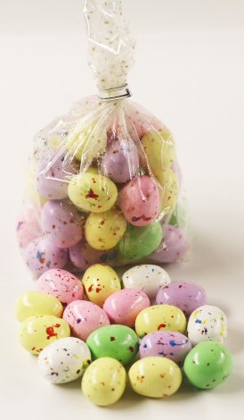 Scott's Cakes Speckled Chocolate Malted Eggs in a 1 Pound Bunny Hop Bag