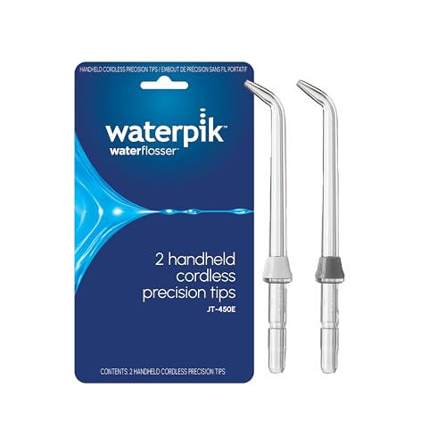 Waterpik Handheld Water Flosser Precision Replacement Tips, 2 Count JT-450E | Genuine Waterpik Brand Refill Nozzles Heads for Every Day Gum Health