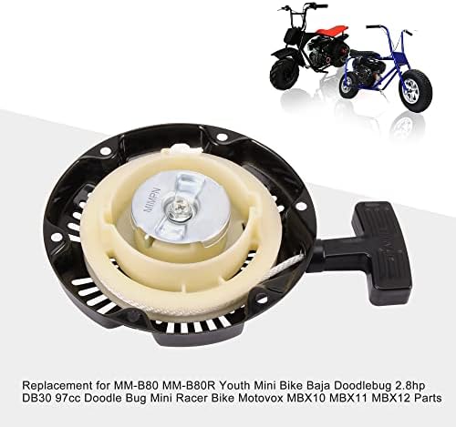GOOFIT Pull Start Recoil Replacement for MM-B80 MM-B80R Youth Mini Bike Baja Doodlebug 2.8hp DB30 97cc Doodle Bug Mini Racer Bike Motovox MBX10 MBX11 MBX12 Parts