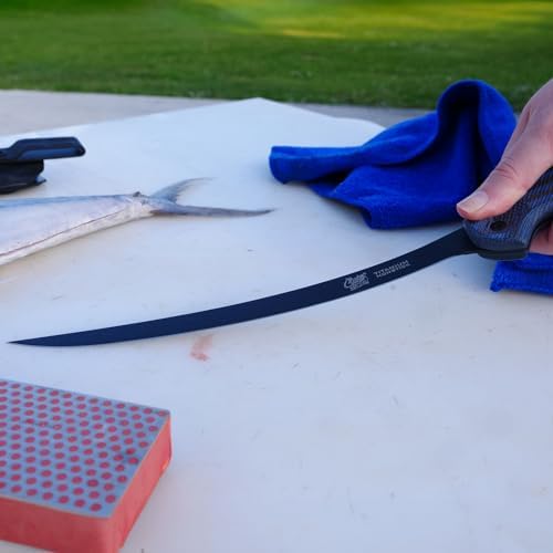 Cuda 9" & 9" Filet Knife for Fishing, Precision Ground Stainless Steel Blade, Non-Slip Handle
