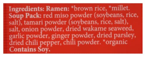 Lotus Foods Organic Ramen Miso Soup Mix-Millet & Brown-2.8 oz
