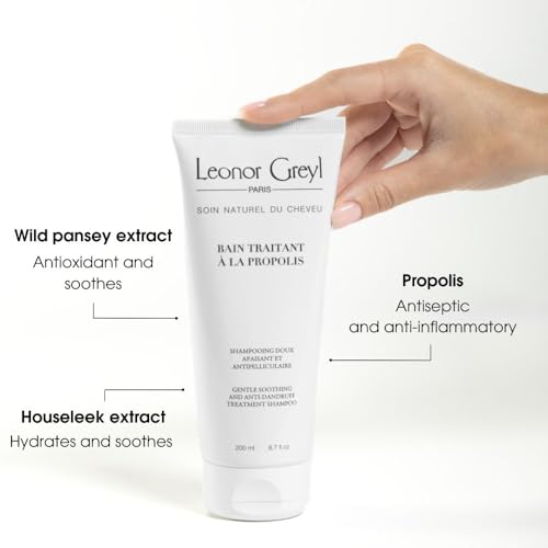 Leonor Greyl Gentle Dandruff Shampoo (Bain Traitant a La Propolis), Propolis & Chamomile Natural Dandruff Shampoo, 6.7 oz. Made In France