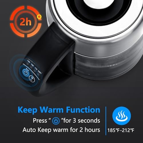 Aigostar Electric Kettle with Temperature Control and Tea Infuser
