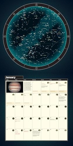A Year of the Night Sky Wall Calendar Monthly, January-December 12'' x 12" (2026)
