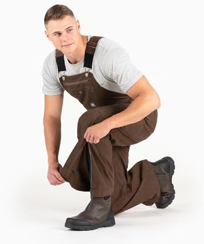 Berne Men's Heartland Unlined Washed Duck Bib Overall