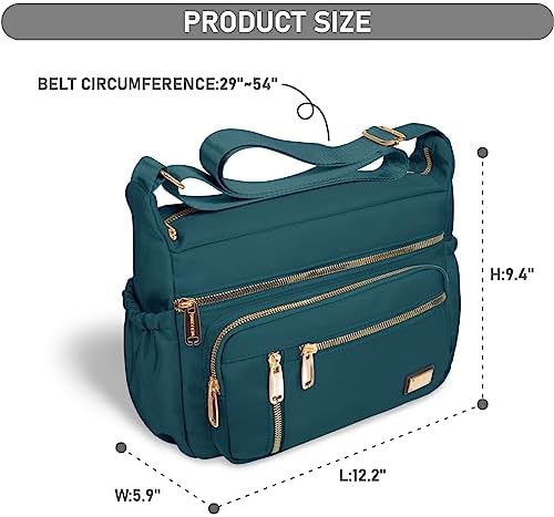 NPBAG Crossbody Bag for Women, Shoulder Purse Handbag Messenger Bag, Trendy Pocketbooks, Waterproof and Multi-Pockets
