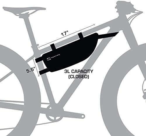 Serfas Ark Expandable Half-Frame Bicycle Bag (Black)
