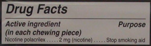 Nicotine Gum 2mg Sugar Free Coated Cinnamon Generic for Nicorette 100 Pieces per Box Pack of 2 Total 200 Pieces