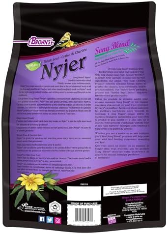 F.M. Brown's Song Blend Nyjer Thistle Seed for Pets, 5-Pound