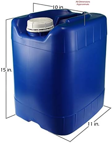 5 Gallon Samson Stackers, Natural, 6-Pack (30 Gallons), Emergency Water Storage Kit with one Bonus Spigot