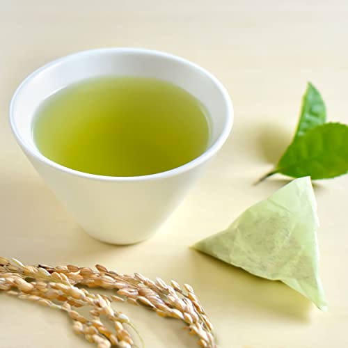 YAMASAN KYOTO UJI Japanese Genmaicha Green Tea with Matcha, 60 Tea Bags