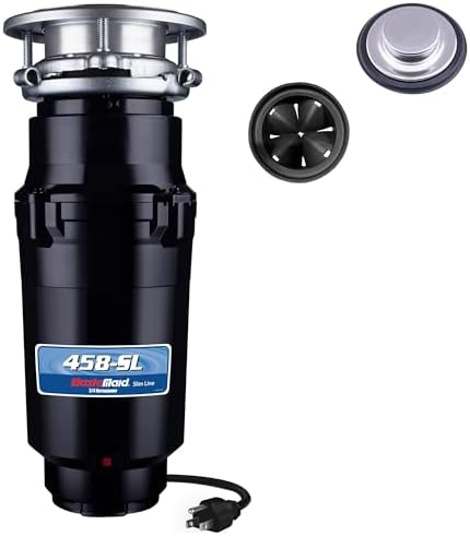 Waste Maid Garbage Disposal, Anti-Jam, Continuous Feed, 1/2 HP Standard | Anti-Jam Stainless Steel Food Waste Grinding System, Quiet Continuous Feed, Easy 3-Bolt Mount, 8-Yr Warranty 10-US-WM-158-3B