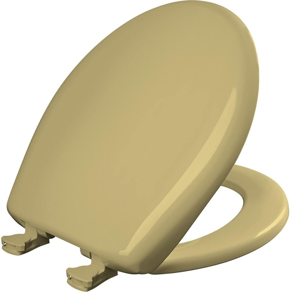Bemis Classic Colors Slow Close Toilet Seat, Easy Clean Hinges and Durable Plastic Seat, Made in USA, Elongated, Black