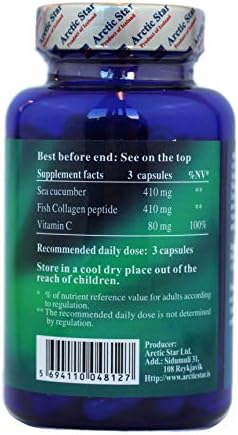 Arctic Star Marine Collagen-Vital Proteins Marine Collagen Peptides Supplement Pills for Healthy Skin Hair Nail - Hydrolyzed Collagen from Iceland