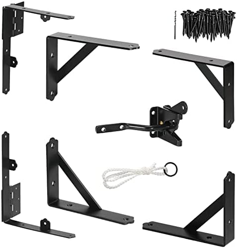 Anti Sag Gate Kit Heavy Duty No Sag Kit for Wooden Gate Fence with a Gate Latch