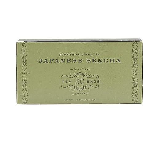 Harney & Sons Japanese Sencha Green Tea, 50 Tea Bags | Japanese Sencha green tea with a light, delicate flavor. Contains caffeine.