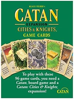 CATAN Cities & Knights Replacement Game Cards - Complete Set of 95 Game Cards for The Cities & Knights Board Game Expansion (Sold Separately), Board Game Accessories Made Studio