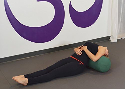 YogaAccessories Supportive Round Cotton Yoga Bolster