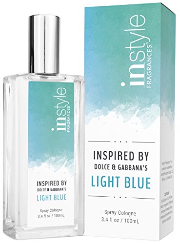 InStyle Fragrances, Inspired by D&G’s Ligh.t Blue, Women’s Eau de Toilette, Clean, Vegan, Paraben-Free, Phthalate-Free, Never Tested on Animals