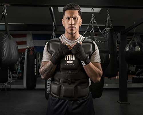 TITLE Boxing "Big Flex" Weighted Training Vest, Black - Fitness Weighted Gear, Strength And Core, Home Gym, Weighted Vest, Weighted Gear