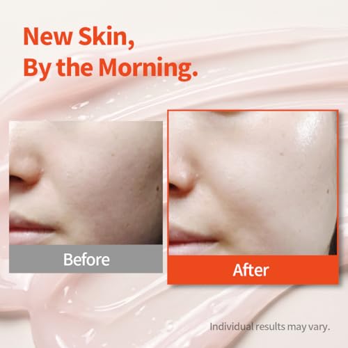 1.618 Salmon Firming Sleeping Mask 3.53oz - Korean Overnight Moisturizer Face Cream with Peptide, Vit-P, Beta Glucan, Centella Asiatica, Ceramide NP