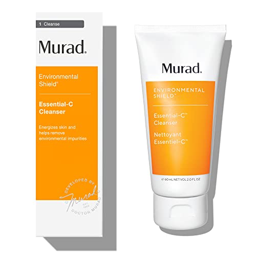 Murad Essential-C Facial Cleanser - Vitamin C | Gentle foaming gel face wash with Vitamin C, Vitamin E, Vitamin A, Allantoin & Panthenol cleanses, nourishes and hydrates
