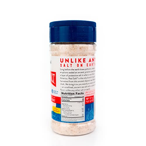 Redmond Real Sea Salt - Natural Unrefined Gluten Free Fine, 10 Ounce Shaker (2 Pack)