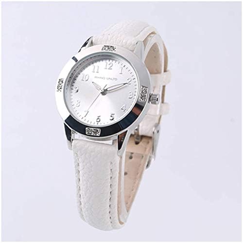 TUOTISI Women's Leather Band Quartz Movement Waterproof Business Classic Analog Watch with Genuine Leather Stainless Steel Band Elegant Ladies Watch