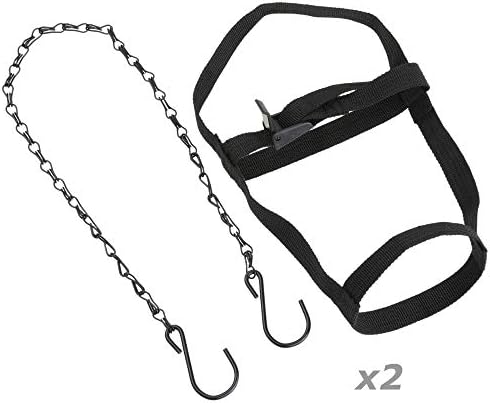 1 Pair Chicken Hanging Straps for Chicken Waterer Feeder Harness Chick Brooder Coop Cage Does NOT Include Bottle Or Base