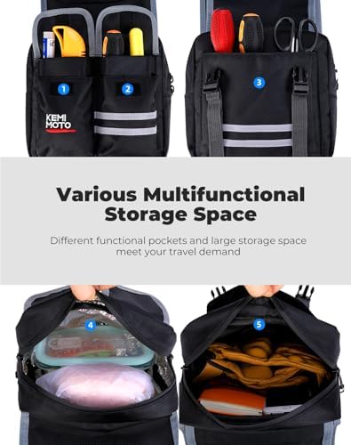 KEMIMOTO ATV Tank Bag, Water-resistant Warm Cooler Motorcycle Saddle Bag