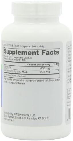 Roex Vitamins | L-Lysine | L-Proline | Muscle Maintenance and Recovery | Healthy Joints | Nutritional-Supplement | 120 Count