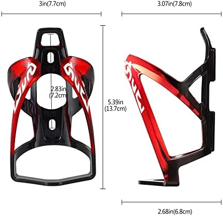 Suruid Bike Water Bottle Cage Ultra-Light Bicycle Bottle Holder Universal Bike Cup Holder Rack for Bicycle, Cycling, MTB, Road/Mountain Bikes 2 Pack - Black