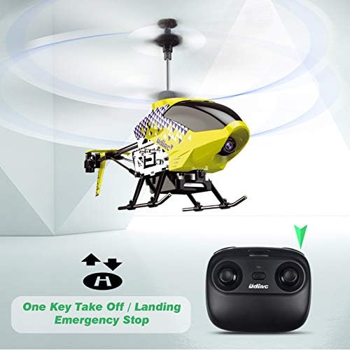 U12S Mini RC Helicopter with Camera Remote Control Helicopter Yellow