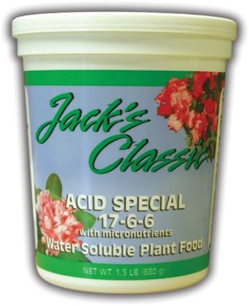 J. R. Peters, INC, Jacks Acid Special 1.5#, Part No. 207323 (Catalog Category: FERTILIZERS/General - HOMEOWNER)