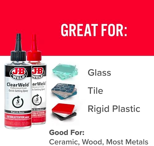 J-B Weld Pro Size ClearWeld 5 Minute Set Epoxy