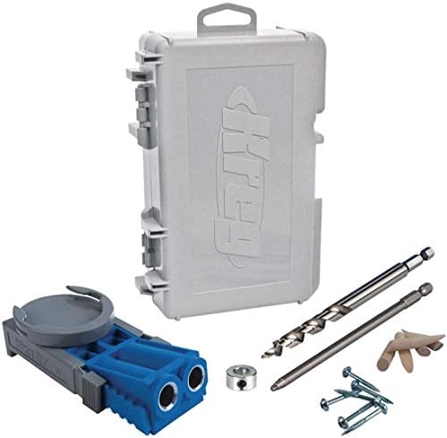 Kreg R3 Jr. Pocket-Hole Jig System - Portable Kreg Pocket-Hole Jig - Easy Clamping & Adjusting - Includes Positioning Sliders - For Materials 1/2"
